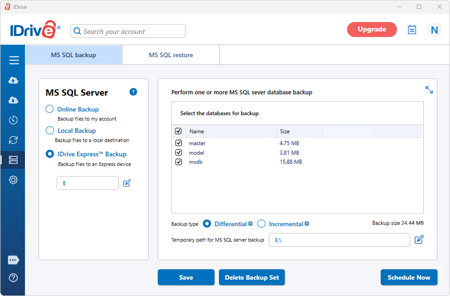 Sql Local Back