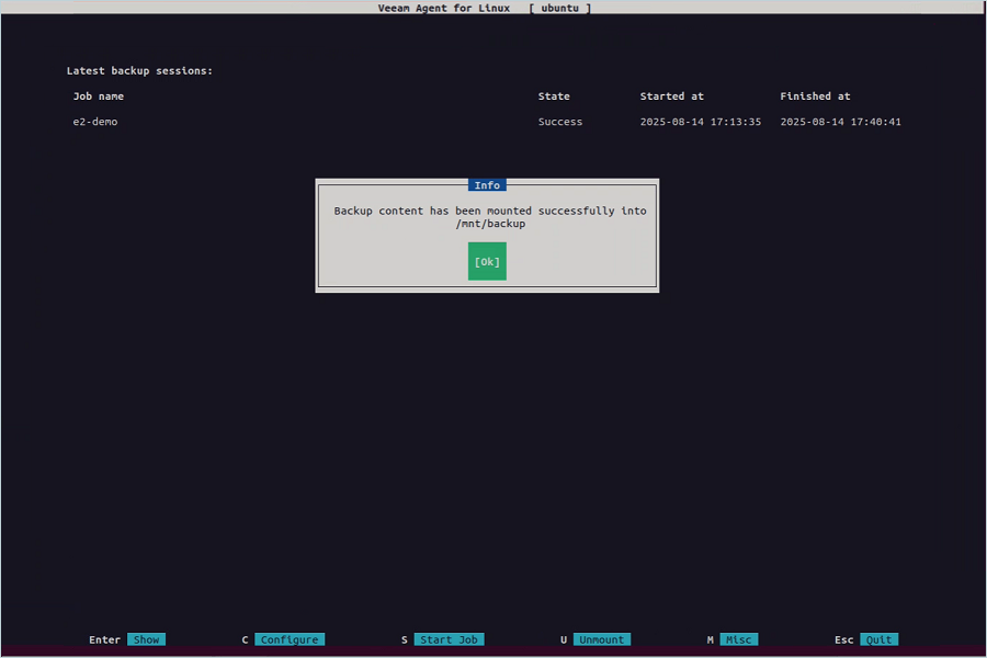 IDrive e2 with Veeam Standalone Linux