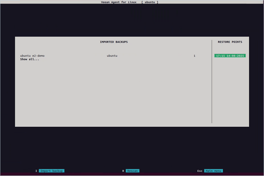 IDrive e2 with Veeam Standalone Linux