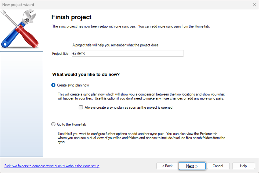 Enter Project Name
