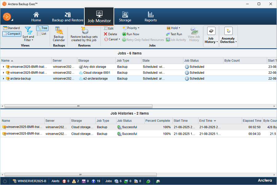 Click on Job Monitor