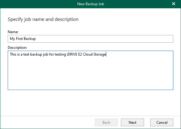 IDrive e2 with Veeam office365