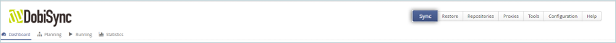 Click the Sync tab in the dashboard