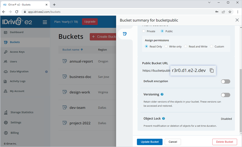 Cloudflare Bucket URL