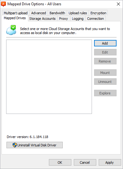 IDrive e2 with windows network drive
