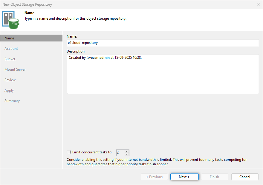 IDrive e2 with Veeam 13