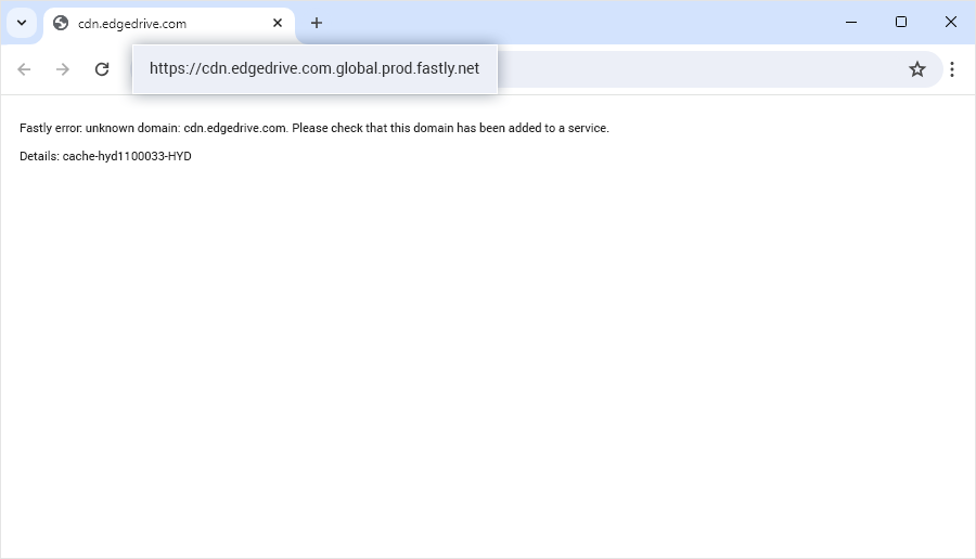 IDrive e2 with fastly cdn