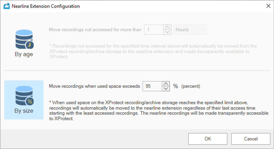 Milestone XProtect integration with IDrive e2 cloud storage