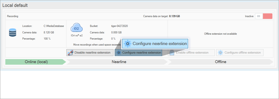 Milestone XProtect integration with IDrive e2 cloud storage