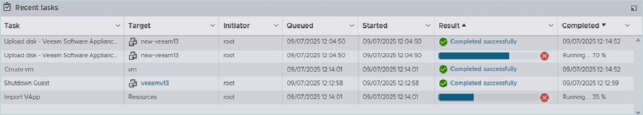 IDrive e2 with install veeam 13 on vmware esxi