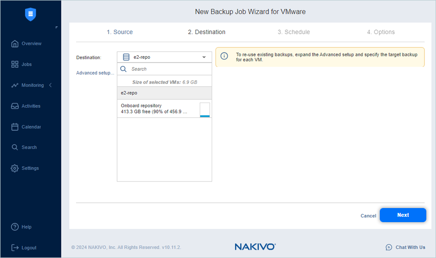 IDrive e2 with nakivo backup