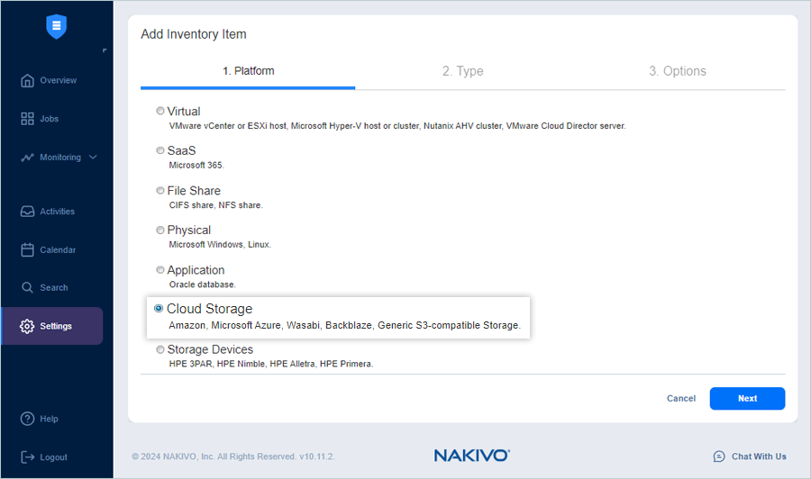 IDrive e2 with nakivo backup