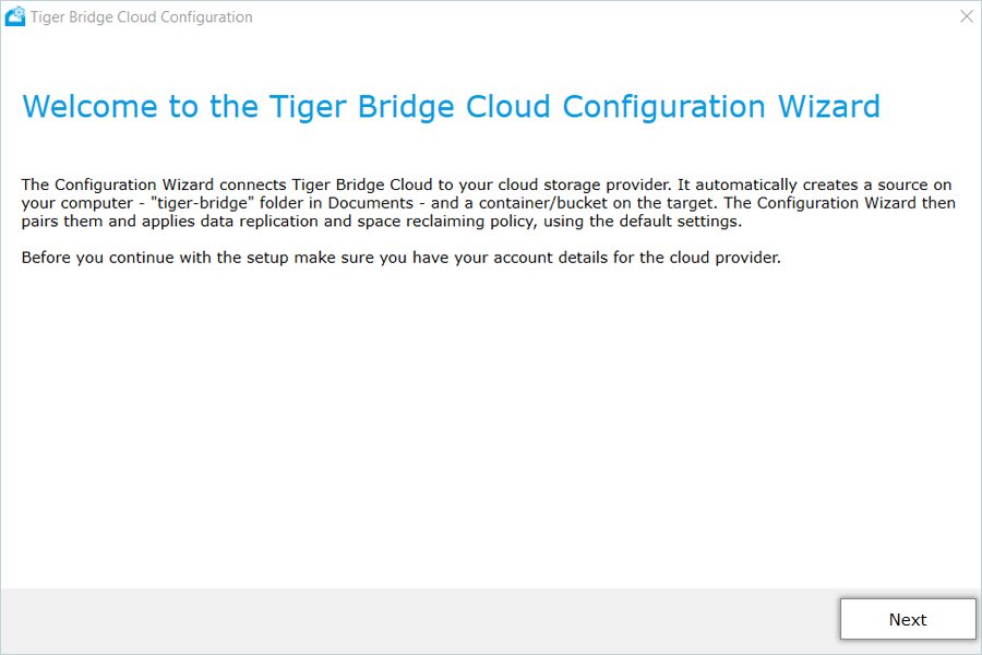 Tiger Bridge Guide - software installed click next