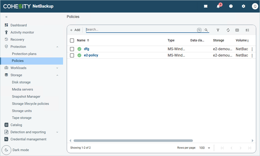 Policy successfully added in MSDP configuration