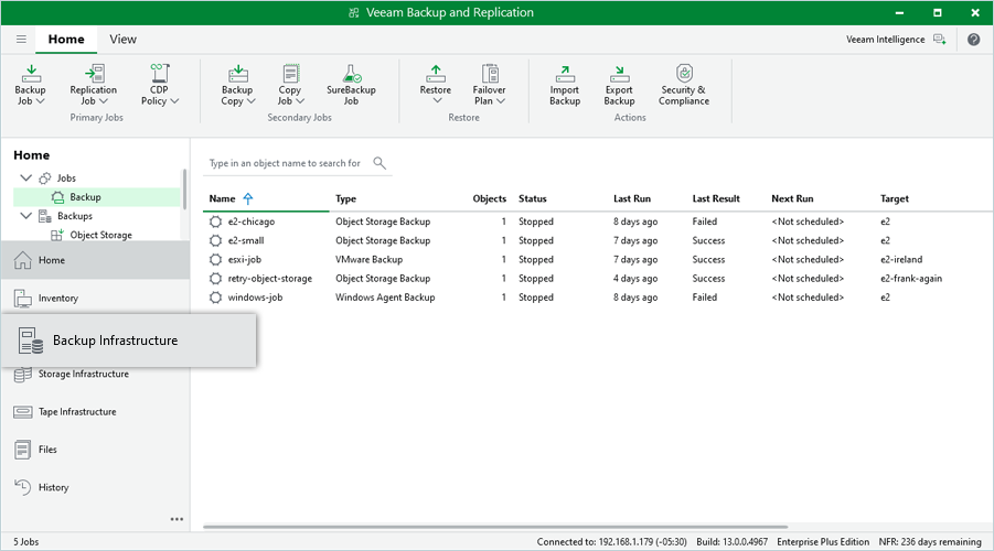 IDrive e2 with Veeam 13