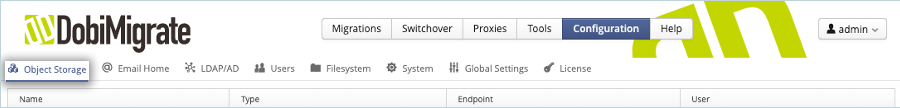Select the Configuration tab