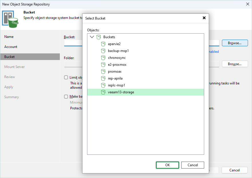 IDrive e2 with Veeam 13