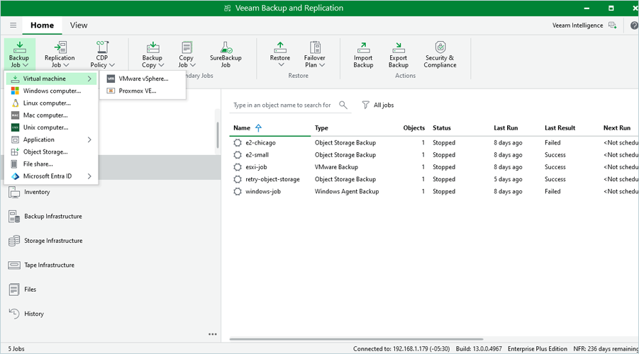IDrive e2 with Veeam 13