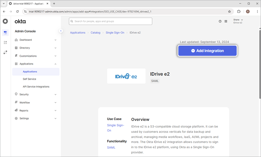Add Integration