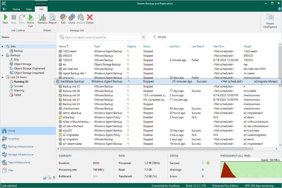Migrate Veeam Backup From BackBlaze B2 - IDrive e2 repository screen