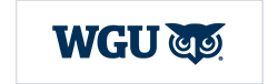 WGU logo in the education customer showcase carousel