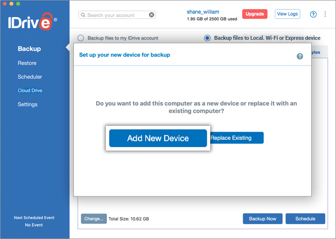 IDrive for Mac