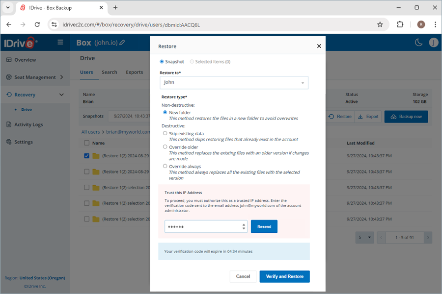  view client wise status