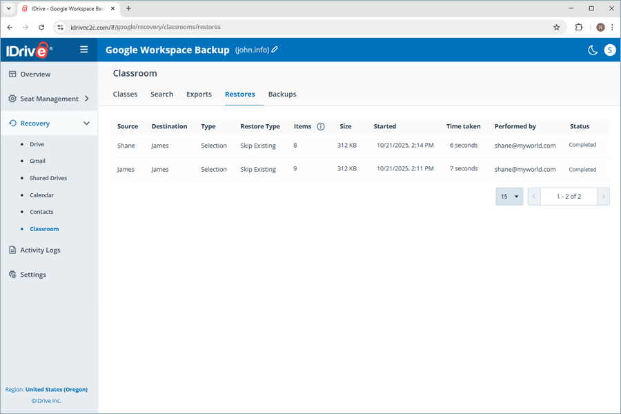  view client wise status