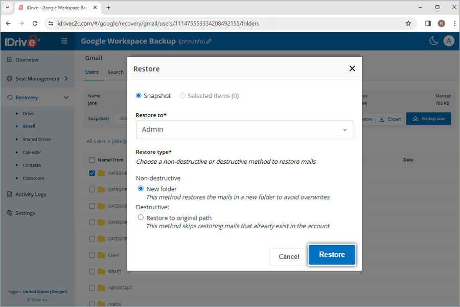  view client wise status