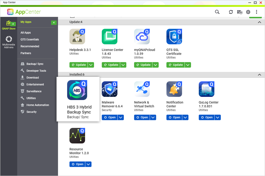 Install hbs 3 - hybrid backup sync