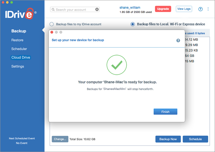 IDrive for Mac