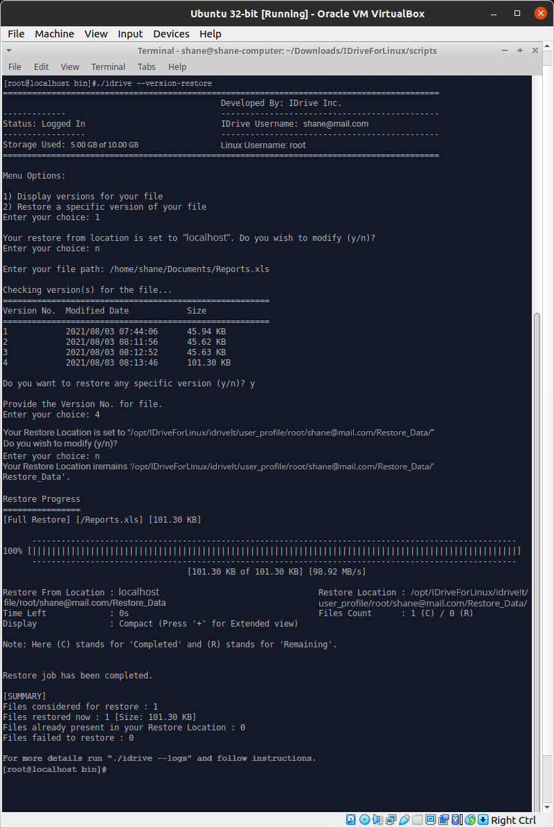 restoreScript