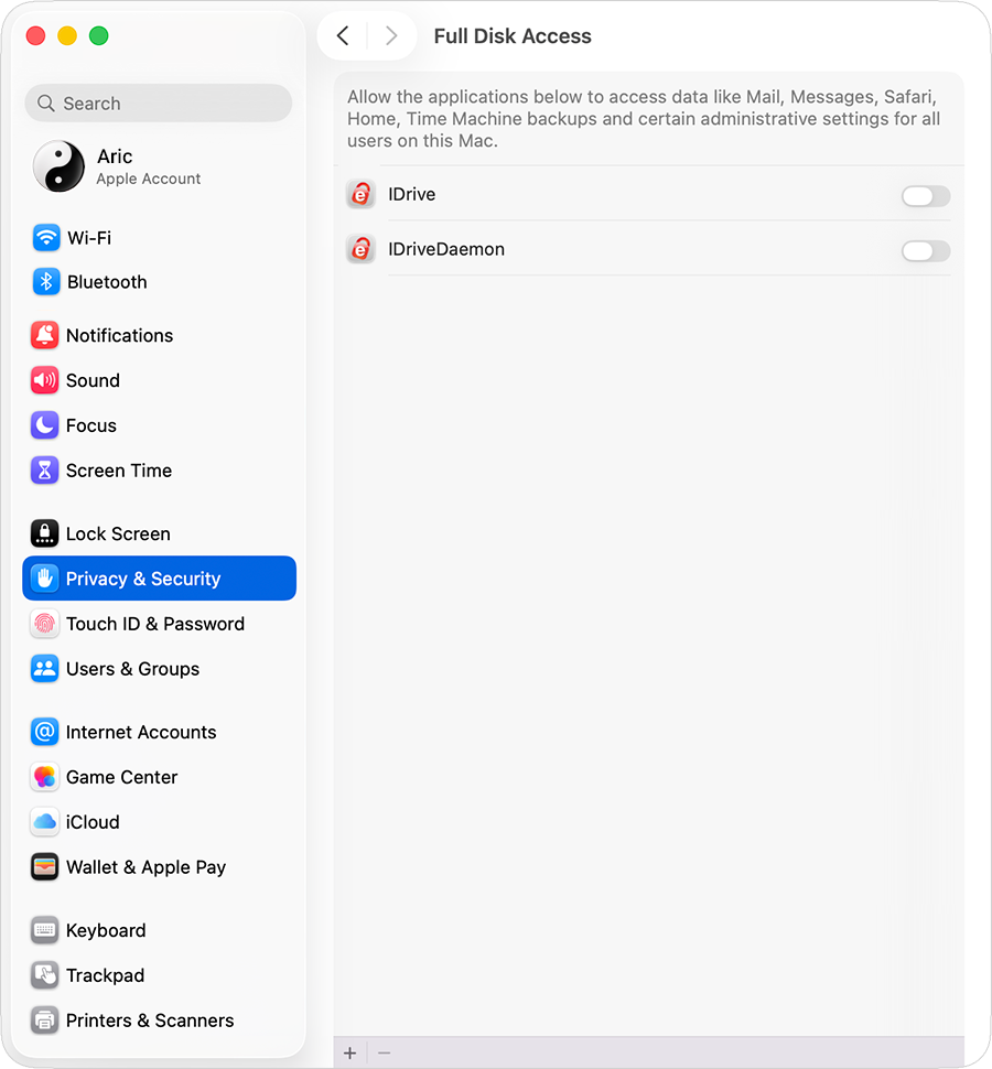 IDrive for Mac