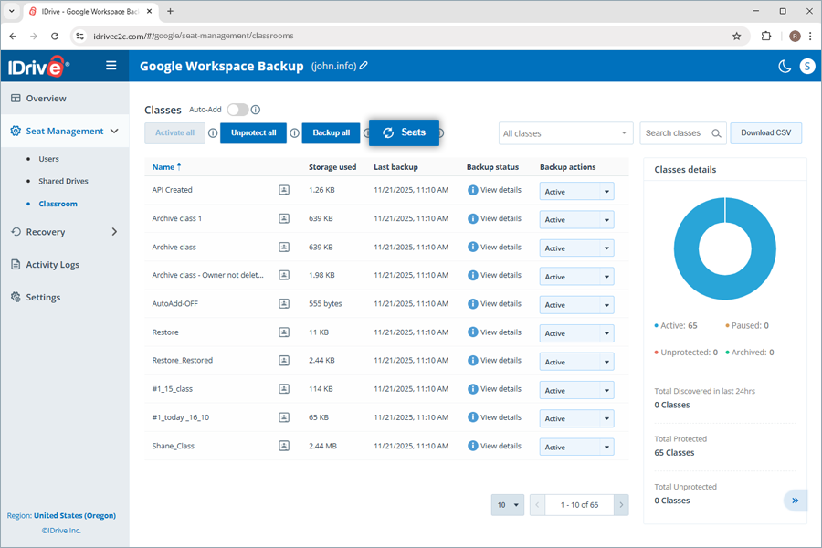  view client wise status