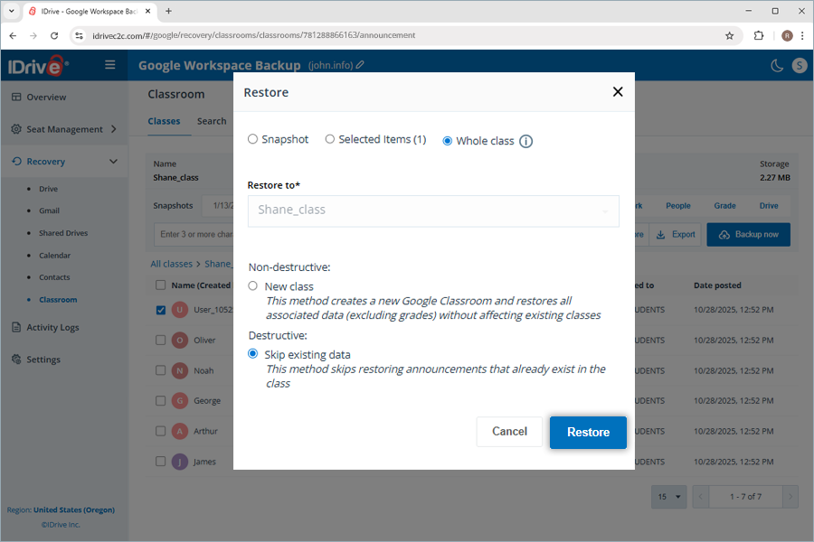  view client wise status