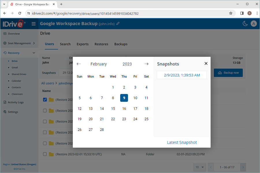  view client wise status