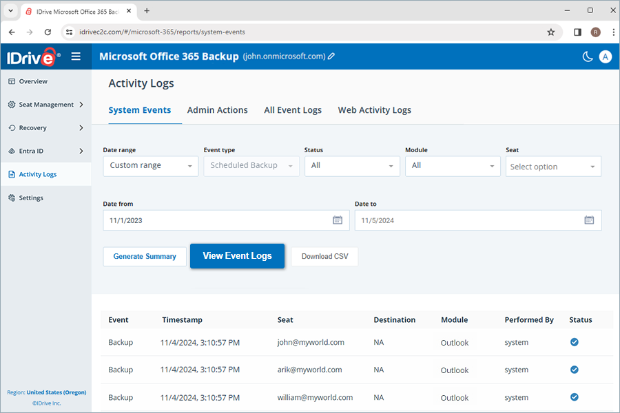  view client wise status