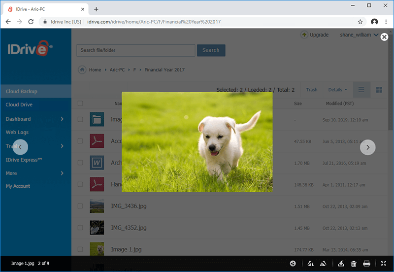 IDrive for windows